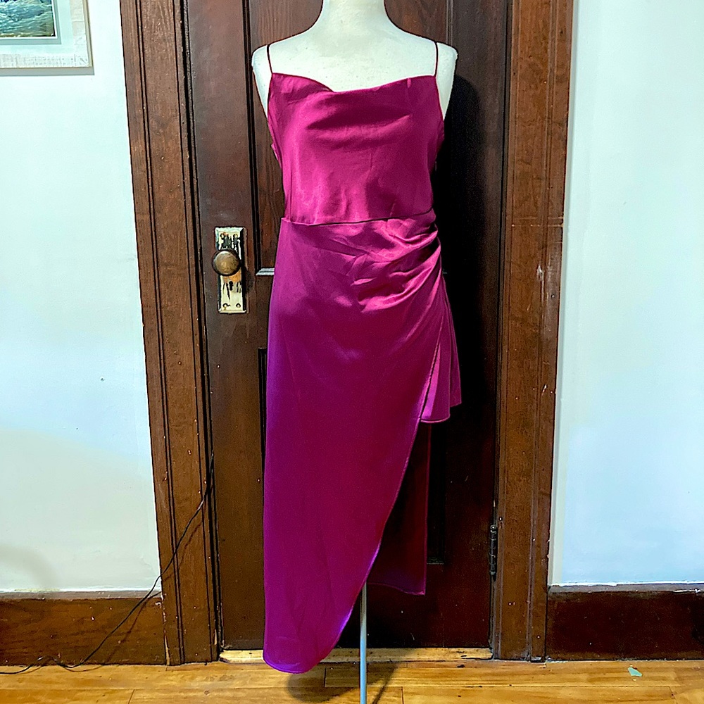NWT! Zara Asymmetrical hem mini dress